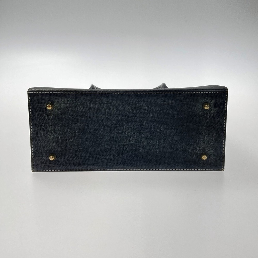 Burberry Handbag Black Leather Nova Check - Picture 3 of 7